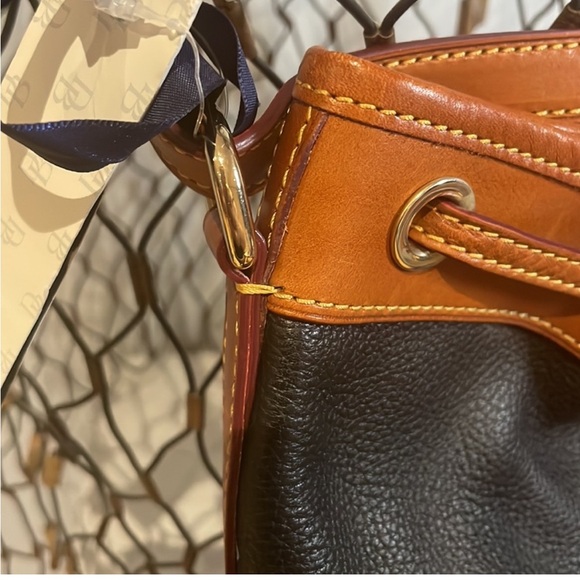 NWT Dooney & Burke Drawstring Bucket Bag - Picture 4 of 12